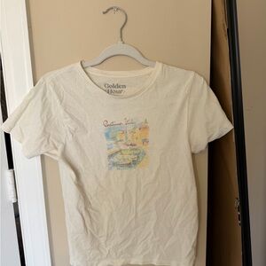 Golden Hour Cream Positano Italy Graphic Tee